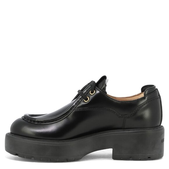 Miu Miu Leather Lace-Up Loafers IT 37 Women - Picture 3 of 5